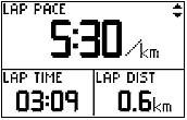 GARMIN Forerunner 101 Runde