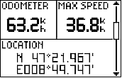 GARMIN Foretrex 201 Trip Computer Ansicht 2