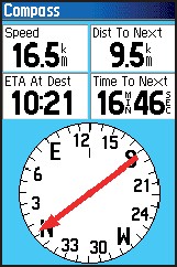 GARMIN GPSMAP76CS Kompass