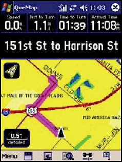 GARMIN iQue M5 Karte