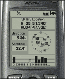 GARMIN NavTalk GSM Satelliten-Info