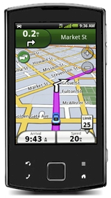 GARMIN nuvifone A50 im Hochformat
