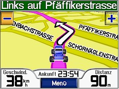 GARMIN Zumo 550 3D-Karte
