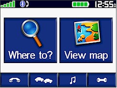 GARMIN Zumo 550 Main Menu