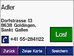 GARMIN Zumo 550 Attraktion