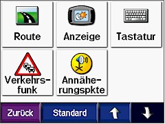 GARMIN Zumo 550 Einstellungen (Seite 2 von 2)