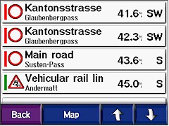 GARMIN Zumo 550 Traffic Messages
