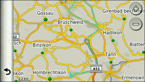 GARMIN Dezl 560 - Zurueckgelegte Wegstrecke (Track)