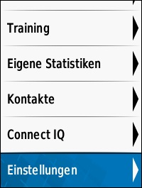 GARMIN Edge 520 Einstellungen (2 von 2)