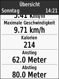 GARMIN Edge 520 Aktivitaeten-Protokoll (2 von 2)