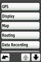 GARMIN Edge 800 System Settings (1 of 2)