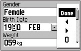 GARMIN Forerunner 205 Benutzer-Angaben