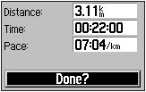 GARMIN Forerunner 205 Trainings-Einheit