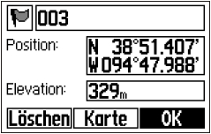 GARMIN Forerunner 310XT Wegpunkt