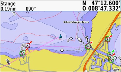 GARMIN GPSMAP 276Cx - Schweizer Seenkarte - Seedamm