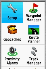 GARMIN GPSmap 62 / 62s / 62st Main Menu (1 of 4)