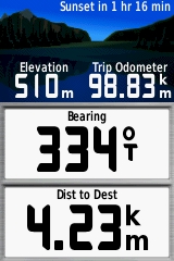 GARMIN GPSmap 62 / 62s / 62st Trip Computer with large font