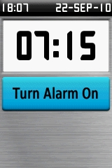 GARMIN GPSmap 62 / 62s / 62st Alarm Clock