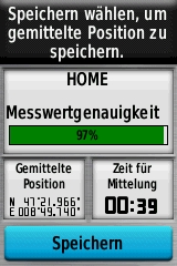 GARMIN GPSmap 62 / 62s / 62st Wegpunkt-Mittelung