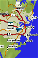 GARMIN GPSmap 64 / 64s / 64st - Grundkarte Beispiel Australien