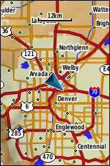 GARMIN GPSmap 64 / 64s / 64st - Grundkarte Beispiel USA
