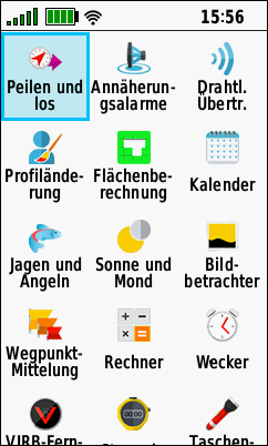 GARMIN GPSMAP 66s/st/sr/i - Hauptmenu (kleine Symbole, 2 von 3)