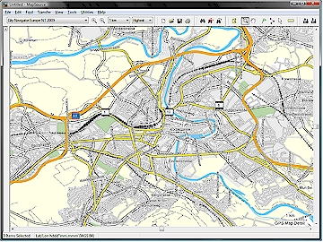 Ausschnitt City Naviator Europa Bern und Umgebung