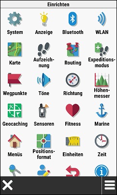 GARMIN Montana 700/700i/750i - Einrichten (Gitter)
