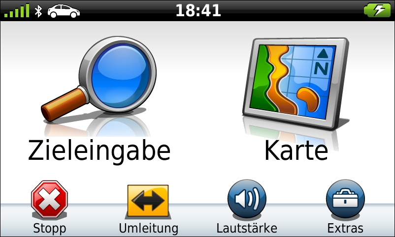 GARMIN Nuvi 3790T - Hauptmenu
