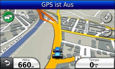 GARMIN Nuvi 3790T - Karte im Tag-Modus
