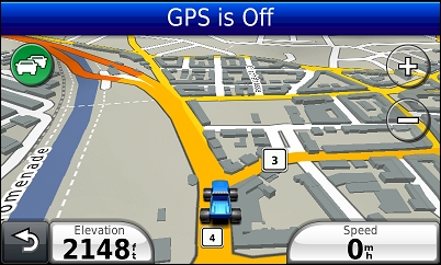 GARMIN Nuvi 3790T - Map in day mode
