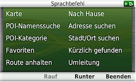 GARMIN Nuvi 3790T - Sprachbefehl 1