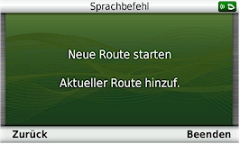 GARMIN Nuvi 3790T - Sprachbefehl: Neues Ziel oder Zwischenziel