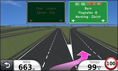 GARMIN Nuvi 3790T - Spurassistent