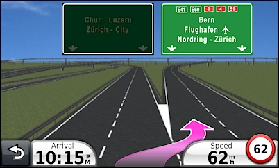 GARMIN Nuvi 3790T - Lane Assistant