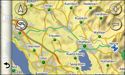GARMIN Nuvi 3790T - Zurueckgelegte Wegstrecke (Track)