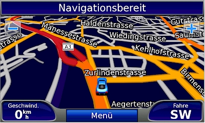 GARMIN Nuvi 5000 - Karte im Nacht-Modus