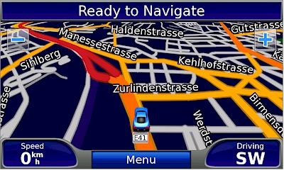 GARMIN Nuvi 5000 - Map in night mode