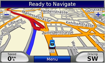 GARMIN Nuvi 5000 - Map in day mode