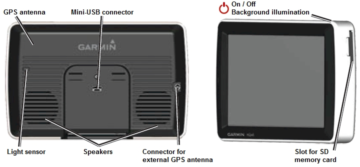 Overview GARMIN Nuvi 5000