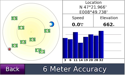 GARMIN Nuvi 5000 - Satellites