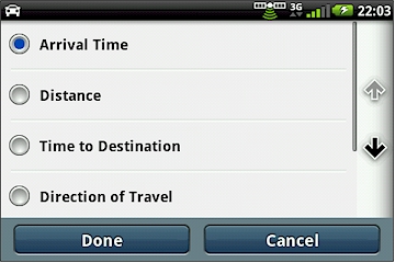 GARMIN nuvifone A50 - Map Data Field