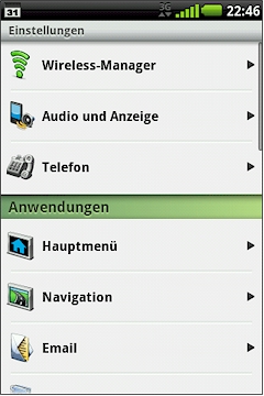 GARMIN nuvifone A50 - Einstellungen 1 von 4