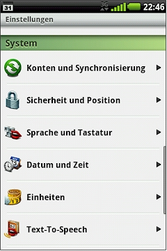 GARMIN nuvifone A50 - Einstellungen 3 von 4