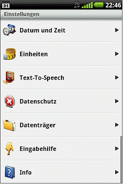 GARMIN nuvifone A50 - Einstellungen 4 von 4
