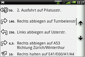 GARMIN nuvifone A50 - Navigationsanweisungen