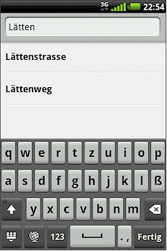 GARMIN nuvifone A50 - Texteingaben