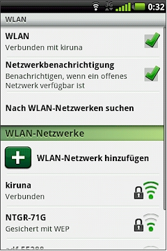 GARMIN nuvifone A50 - WLAN Einstellungen
