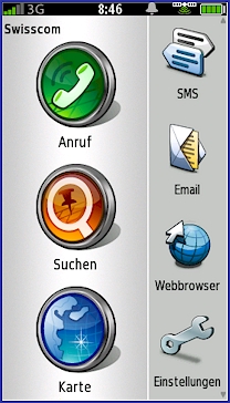GARMIN nuvifone G60 - Hauptmenu 2 von 4