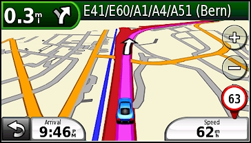 GARMIN nuvifone G60 - Direction - 3D view